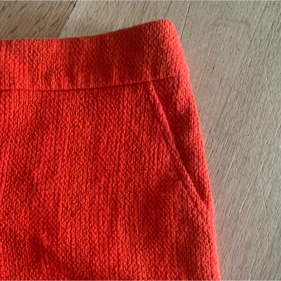 Trina Turk Orange Tweed Fringe Corbin Shorts w/pockets size 4 (great condition) - Picture 4 of 8
